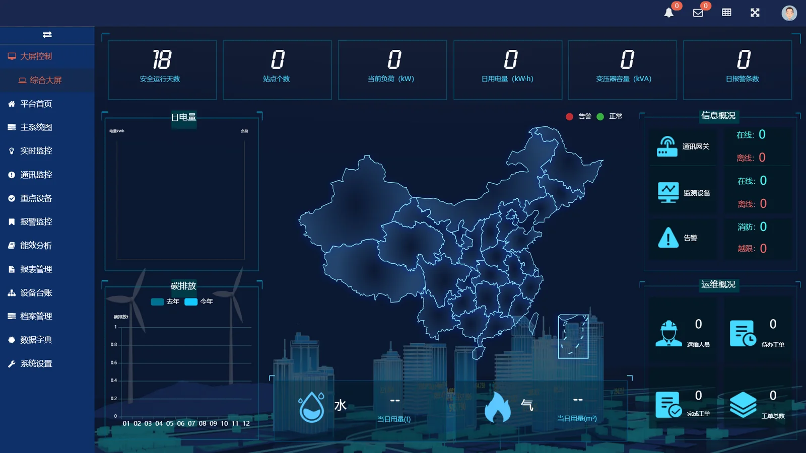 智能清淤云端数据平台界面